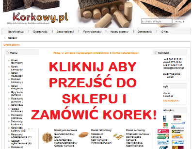 KORKOWY.PL - Sklep internetowy oferujący wyroby korkowe i produkty dodatkowe do korka naturalnego!